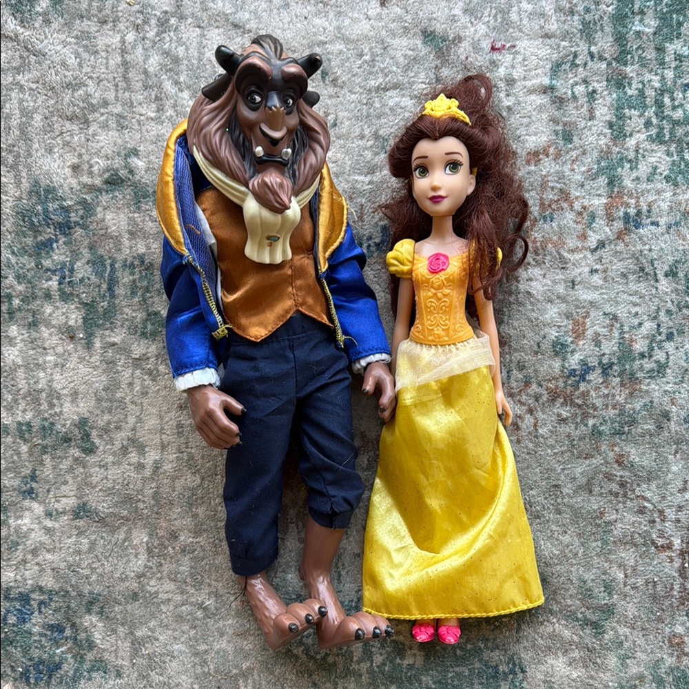 Beauty and the Beast Doll Set